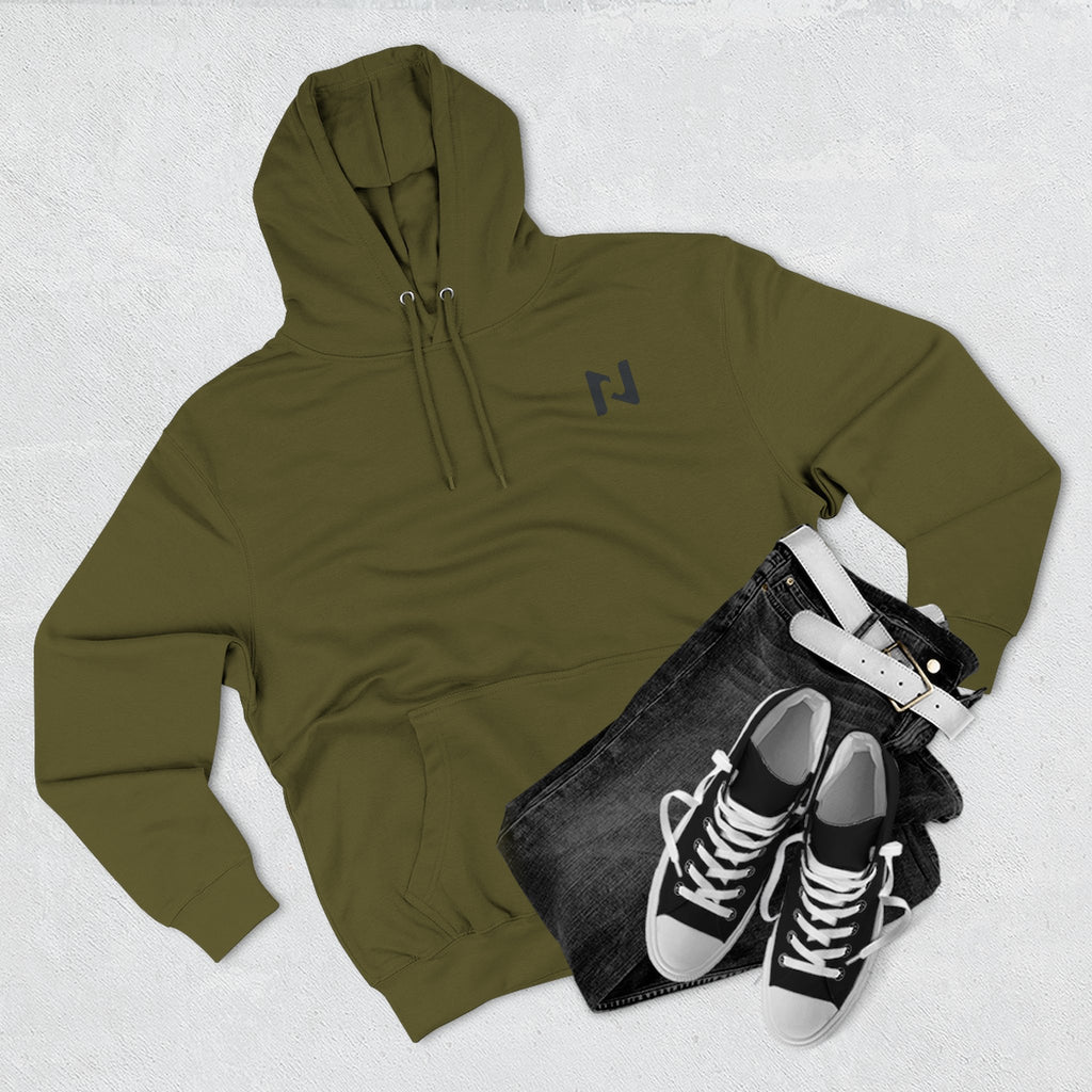 Hustle Wear Fleece Hoodie — 'HUSTLE WEAR: Define Your Style' Graphic Hoodie