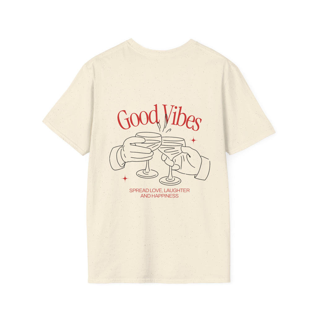 Good Vibes Unisex Softstyle T-Shirt - Spread Love, Laughter and Happiness