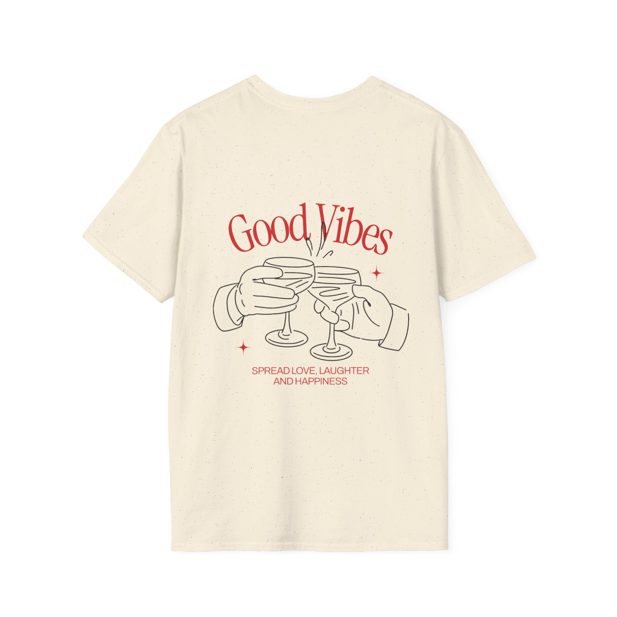 Good Vibes Unisex Softstyle T-Shirt - Spread Love, Laughter and Happiness