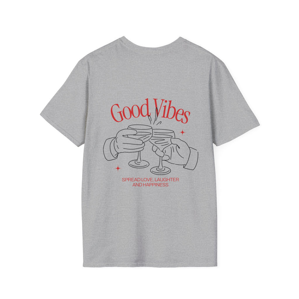 Good Vibes Unisex Softstyle T-Shirt - Spread Love, Laughter and Happiness