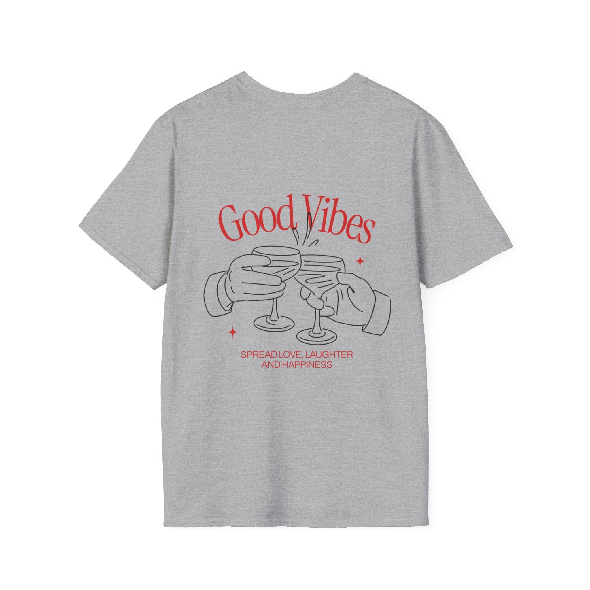 Good Vibes Unisex Softstyle T-Shirt - Spread Love, Laughter and Happiness