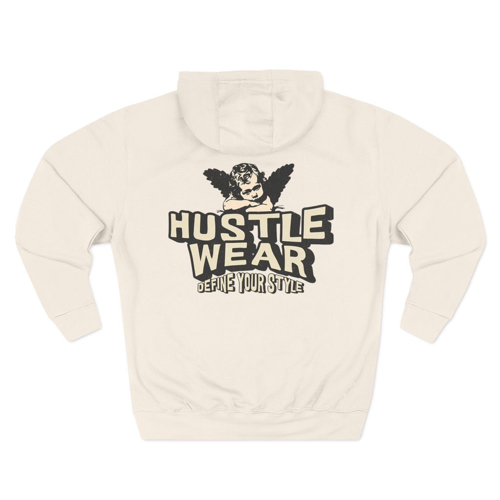 Hustle Wear Fleece Hoodie — 'HUSTLE WEAR: Define Your Style' Graphic Hoodie