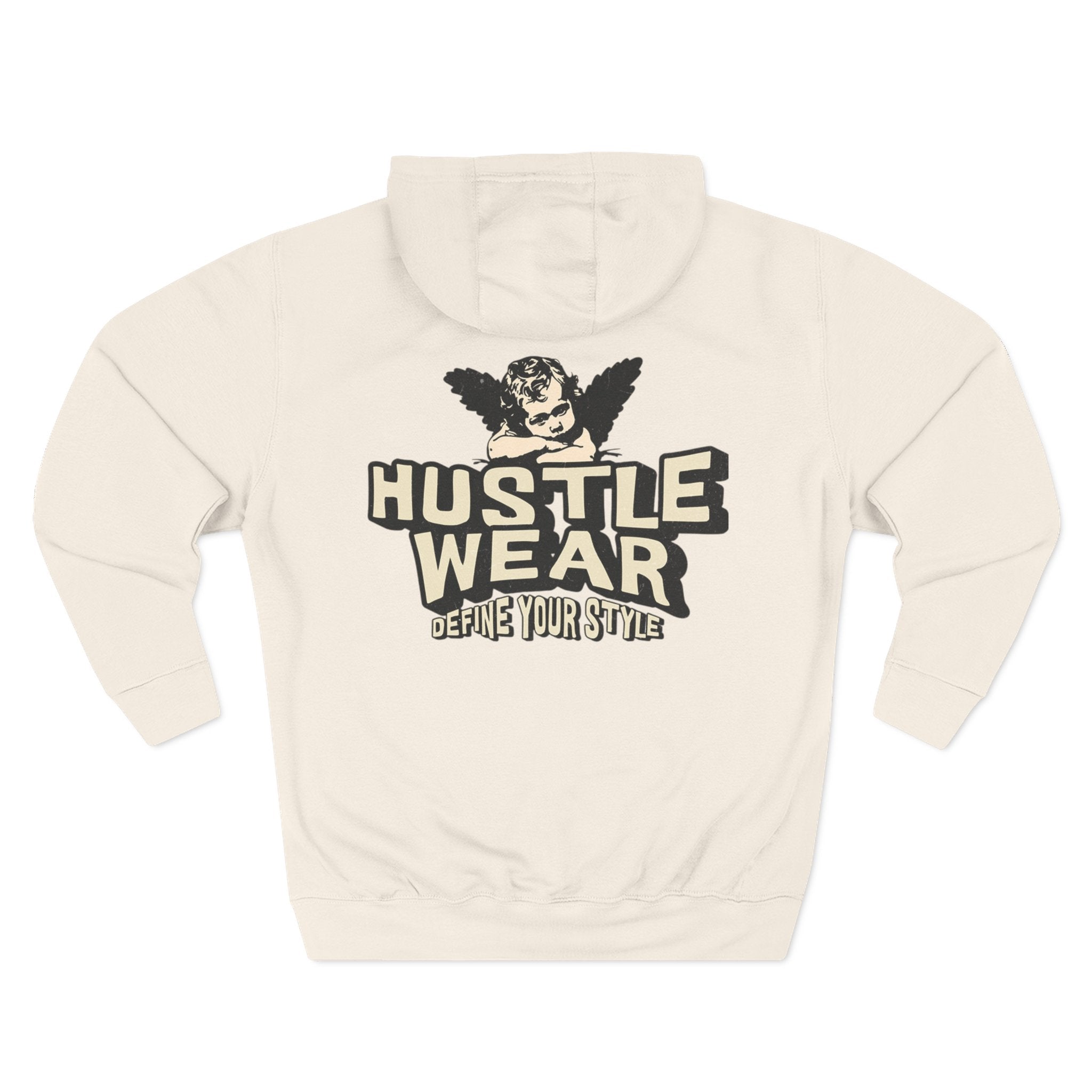 Hustle Wear Fleece Hoodie — 'HUSTLE WEAR: Define Your Style' Graphic Hoodie