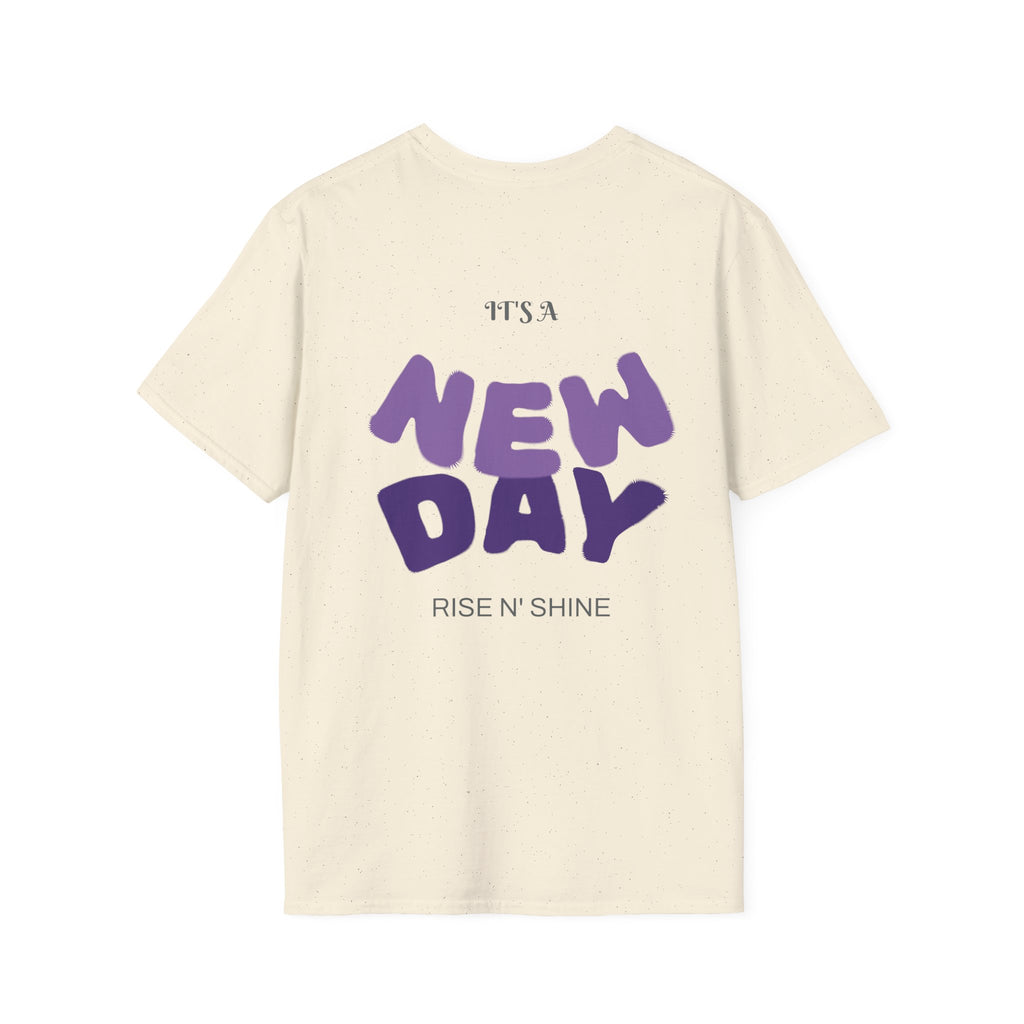 Inspirational Motivational Unisex Softstyle T-Shirt - "It's a New Day"