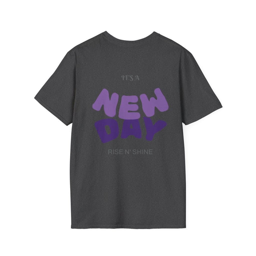 Inspirational Motivational Unisex Softstyle T-Shirt - "It's a New Day"