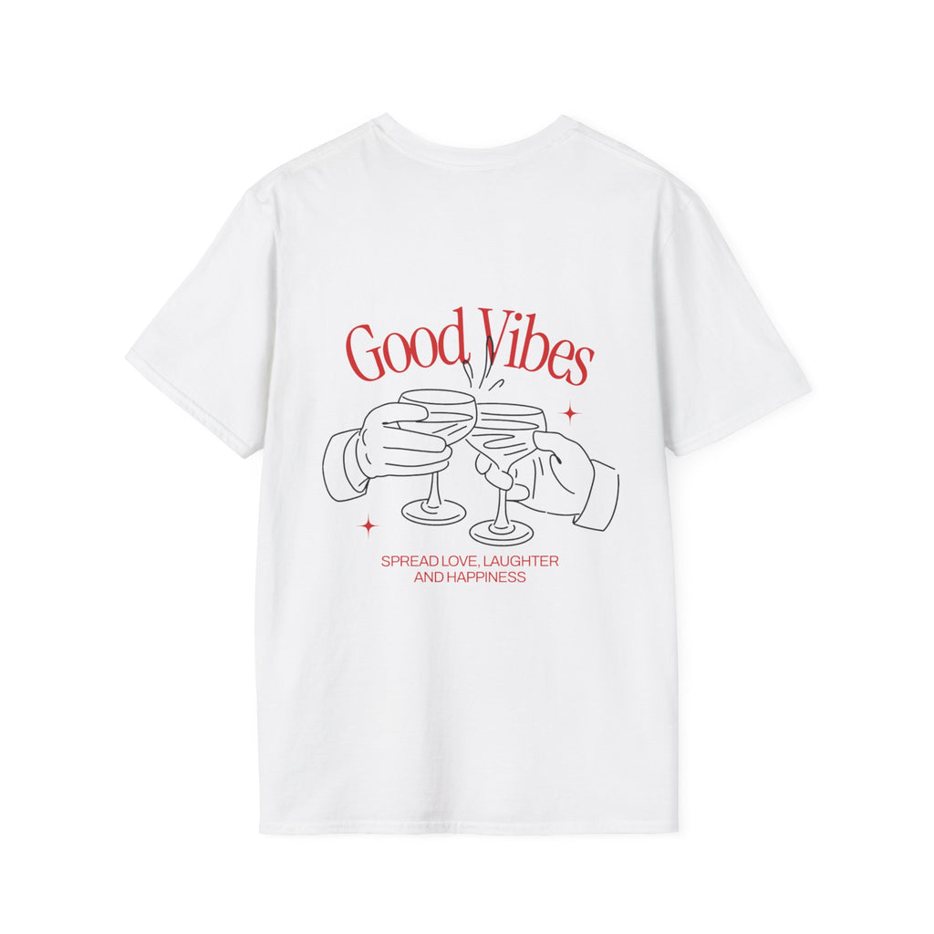 Good Vibes Unisex Softstyle T-Shirt - Spread Love, Laughter and Happiness