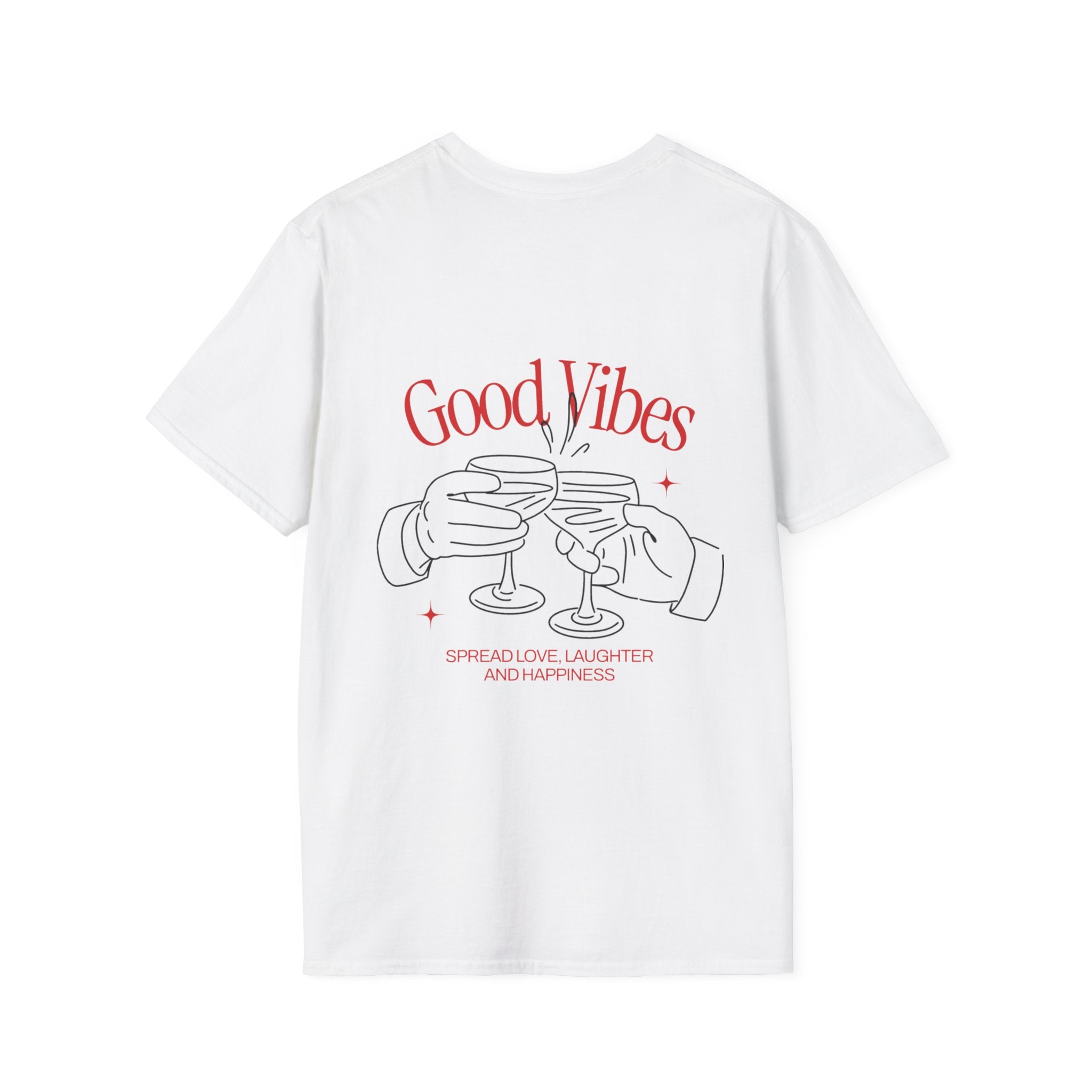 Good Vibes Unisex Softstyle T-Shirt - Spread Love, Laughter and Happiness