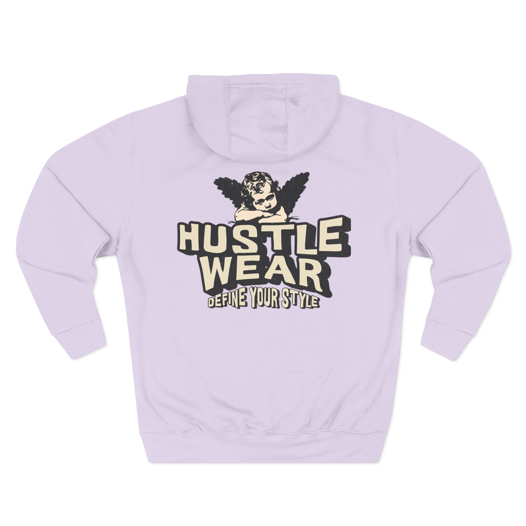 Hustle Wear Fleece Hoodie — 'HUSTLE WEAR: Define Your Style' Graphic Hoodie
