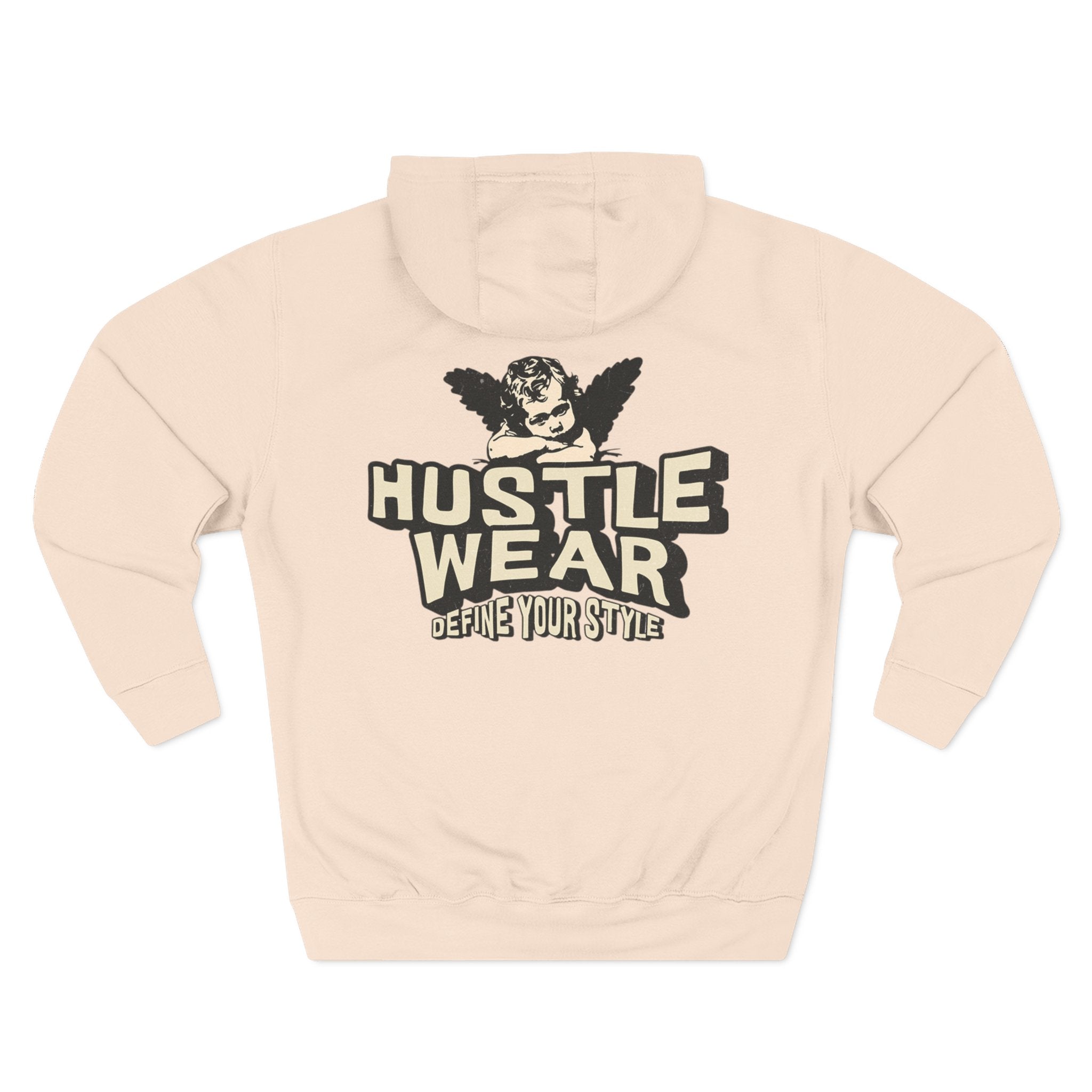 Hustle Wear Fleece Hoodie — 'HUSTLE WEAR: Define Your Style' Graphic Hoodie