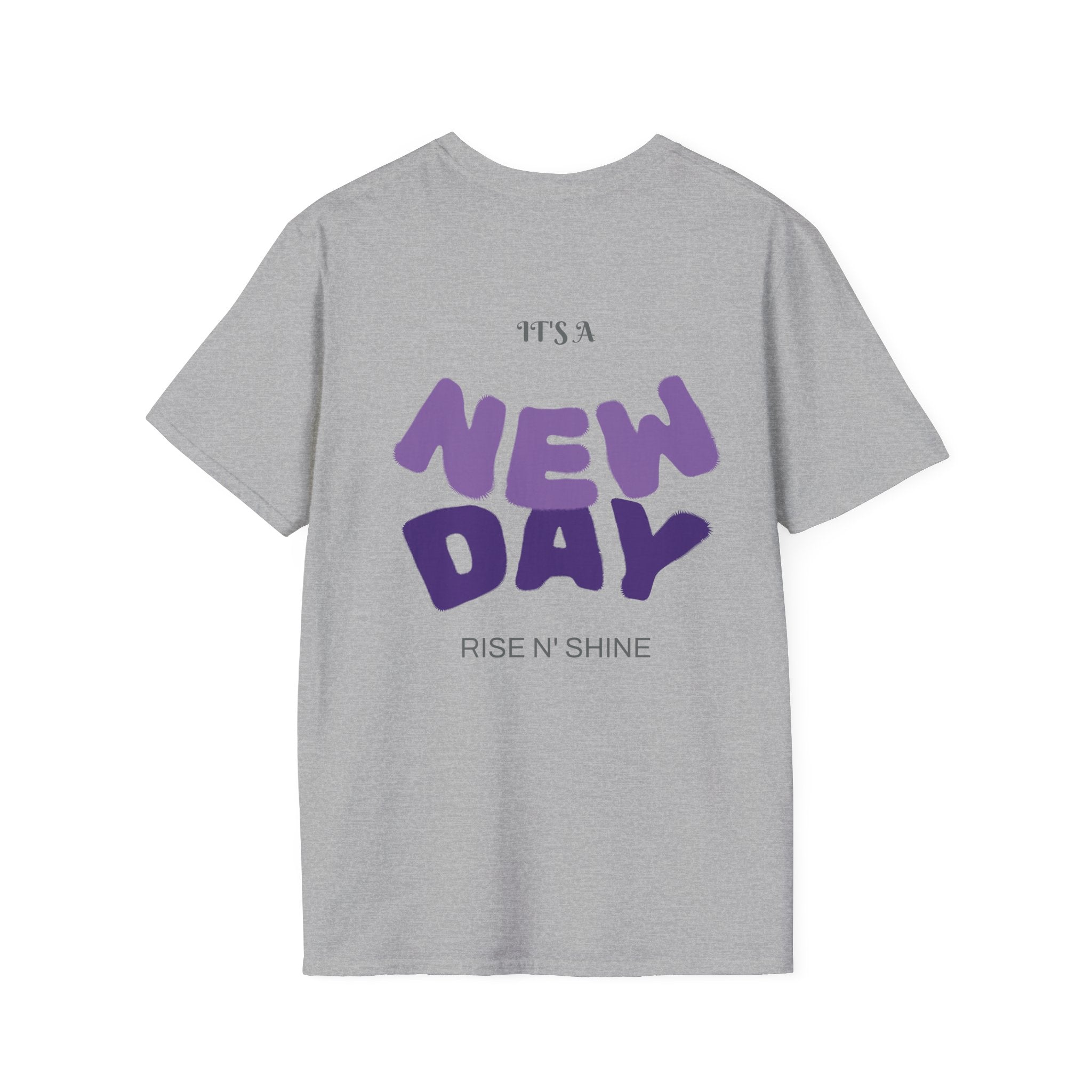 Inspirational Motivational Unisex Softstyle T-Shirt - "It's a New Day"