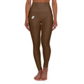 Copy of Copy of High-Waisted Brown Yoga Leggings – Smooth AOP Activewear