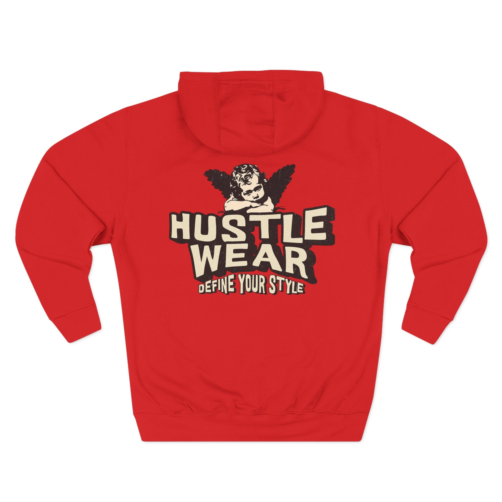 Hustle Wear Fleece Hoodie — 'HUSTLE WEAR: Define Your Style' Graphic Hoodie